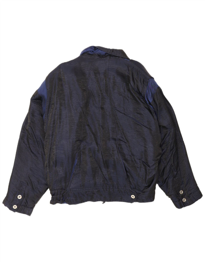 Chillytime Dame Windbreaker Jacket UK 38 Medium Navy Blue Colourblock