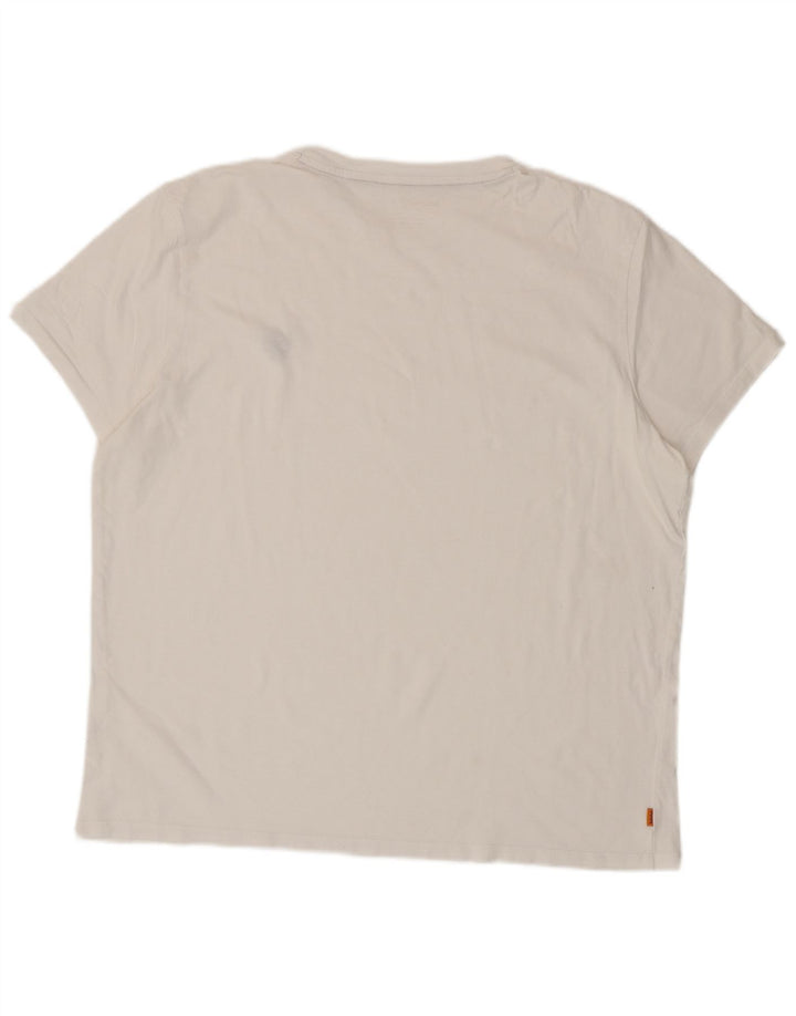 Timberland Herre Slim Fit T-Shirt Top 2XL Hvid