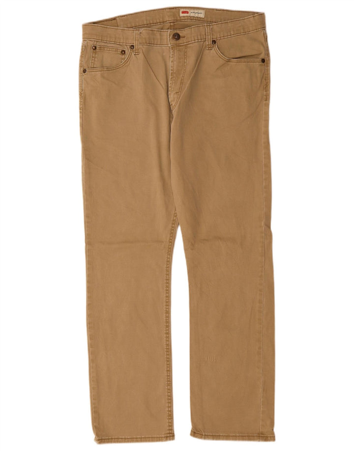 WRANGLER Herre Slim Straight Casual Bukser W36 L29 Beige