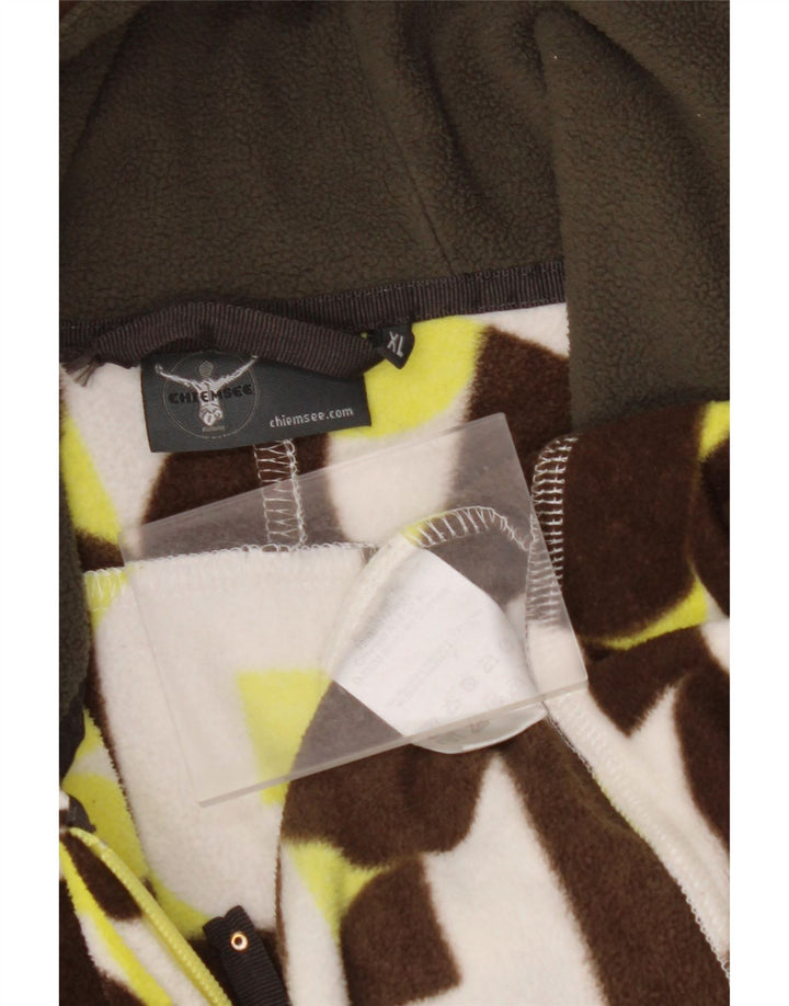 CHIEMSEE Dame Hættejakke Fleece DK 18 XL Flerfarvet Geometrisk