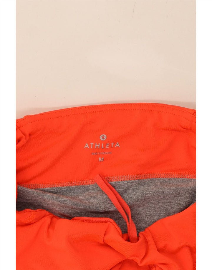 ATHLETA Womens Sport Shorts UK 12 Medium  Orange Vintage Athleta and Second-Hand Athleta from Messina Hembry 