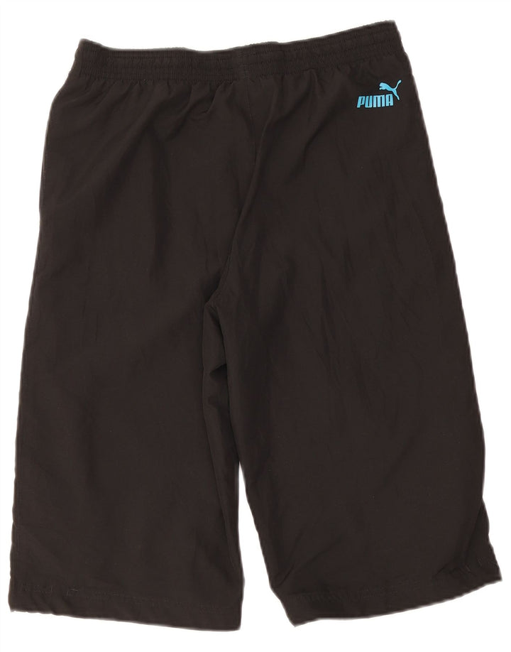 Puma drenge grafiske sportsshorts 13-14 år sort polyester