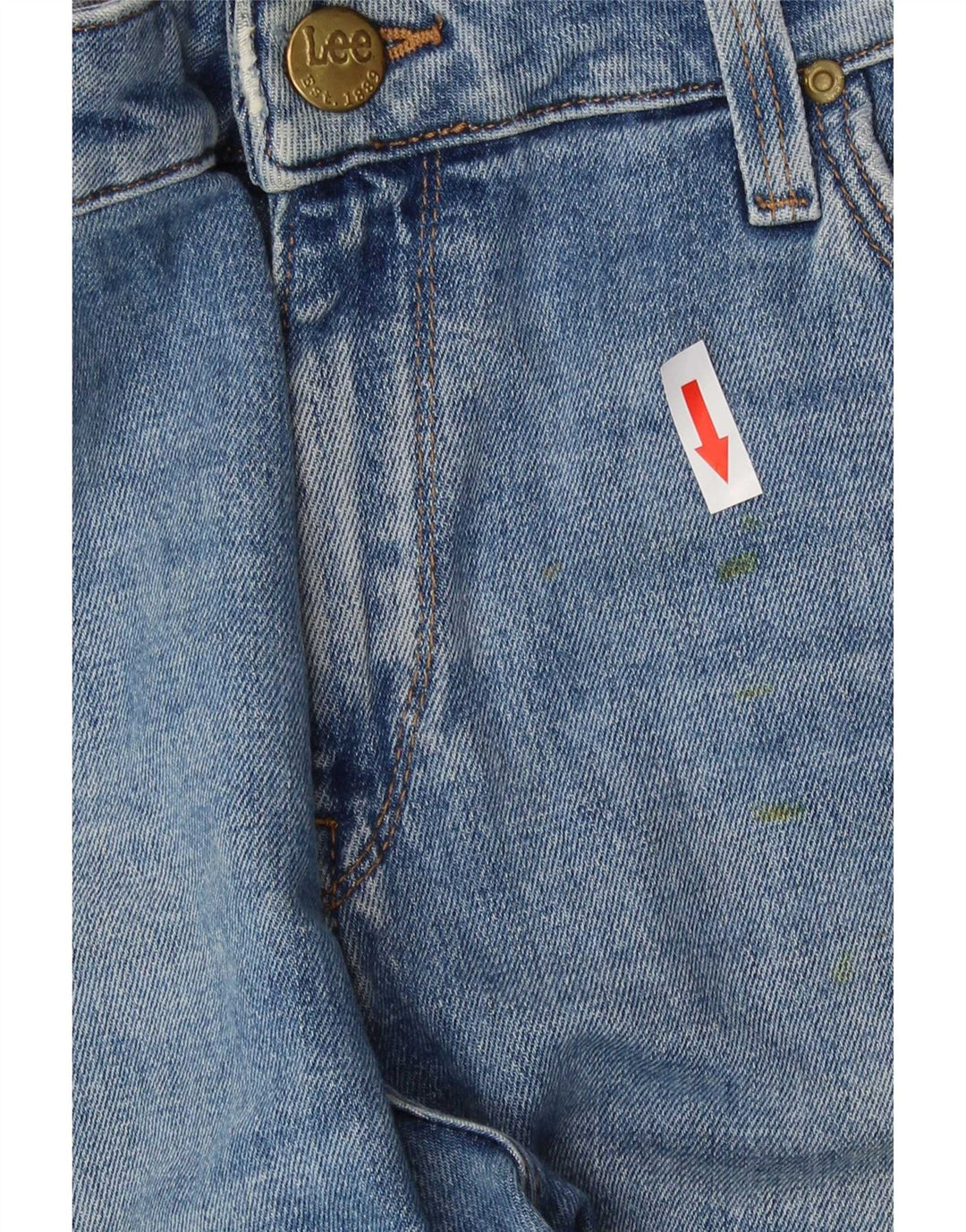 Lee Dame Elly Slim Straight Jeans W31 L29 Blå Bomuld