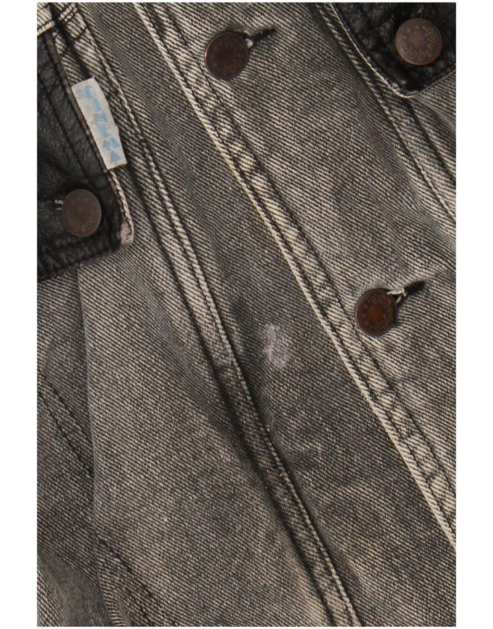 Vintage Herre denimjakke UK 40 Large Grå