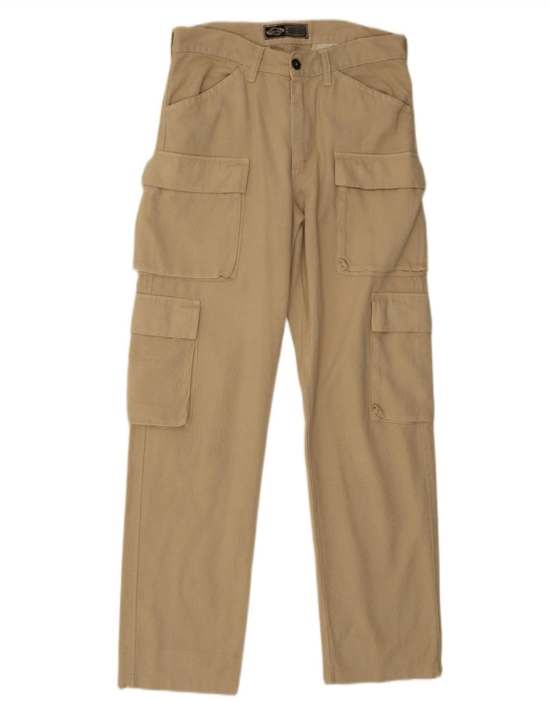 Take Two Straight Cargo-bukser til mænd W32 L31 Beige Bomuld