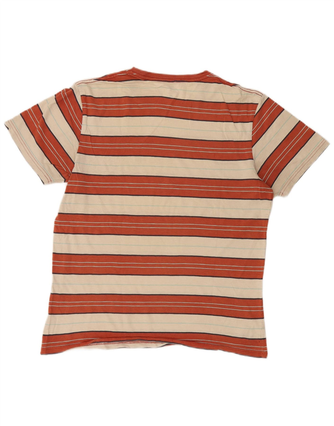 Rip Curl Herre Standard Fit T-Shirt Top Stor Orange Stribet