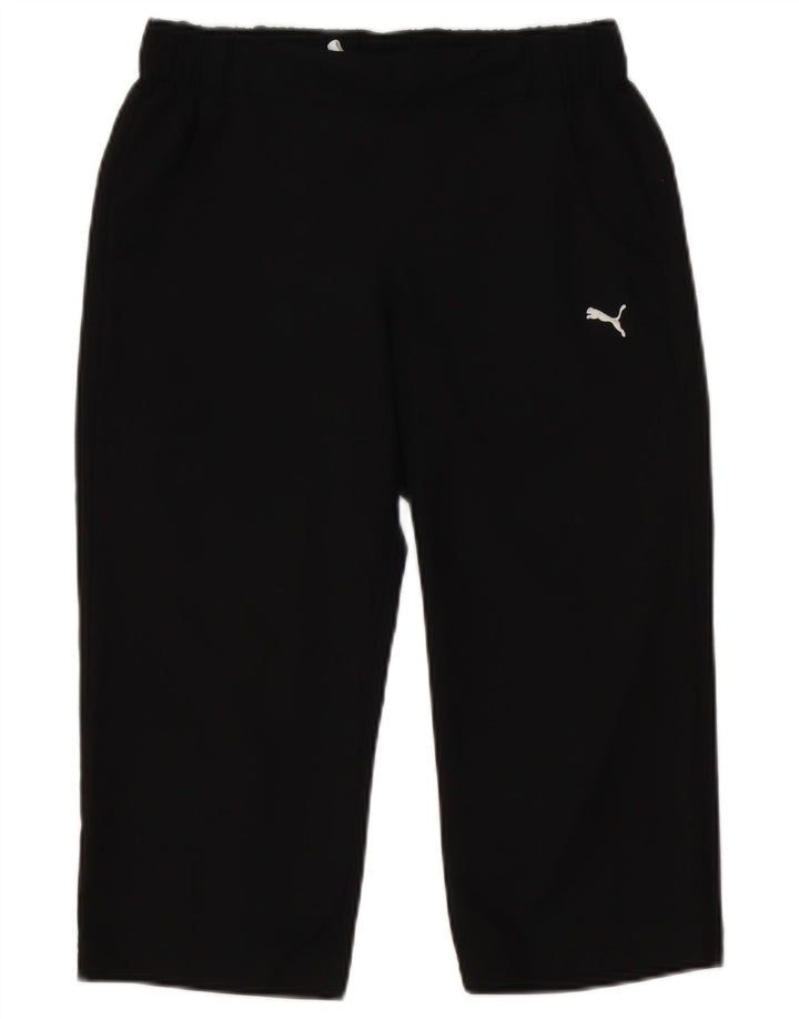 Puma Dame Capri Træningsdragt Bukser UK 10 Small Black