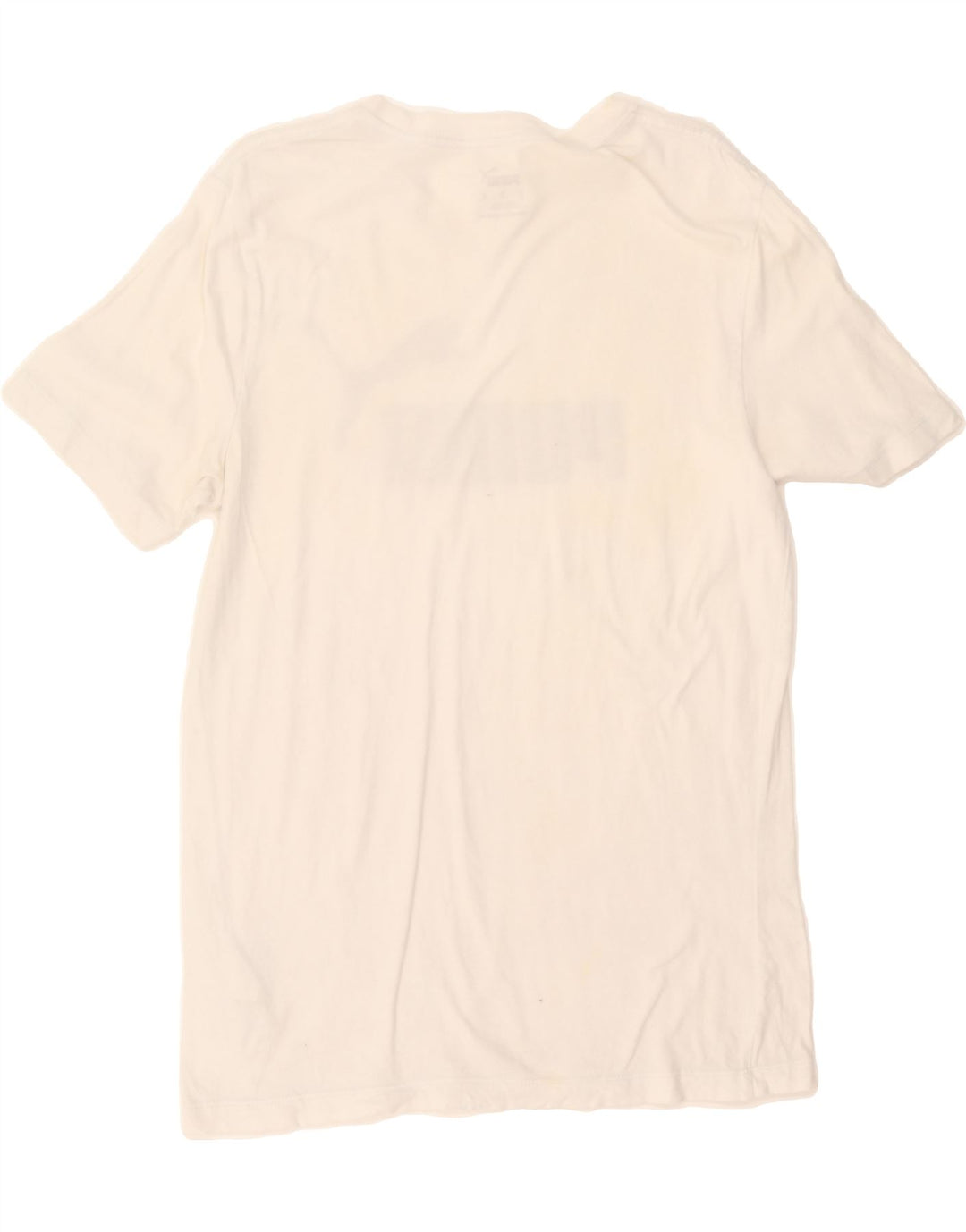 PUMA Mens Graphic T-Shirt Top Medium White Cotton Vintage Puma and Second-Hand Puma from Messina Hembry 