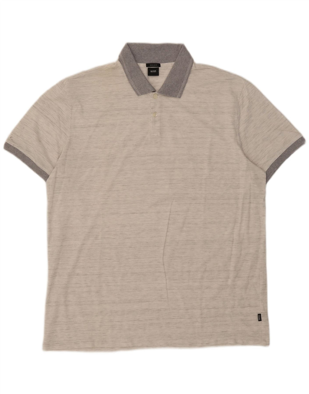 Hugo Boss Herre Regular Fit Polo Shirt 2XL Grå Flecked