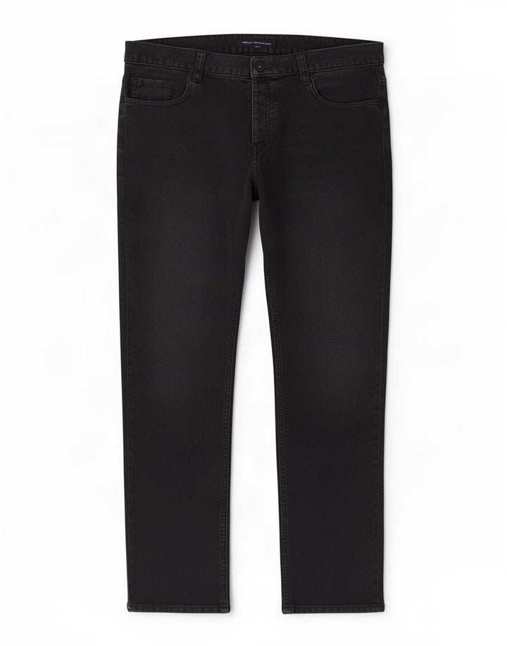 French Connection Straight Jeans til mænd W36 L32 Sort bomuld