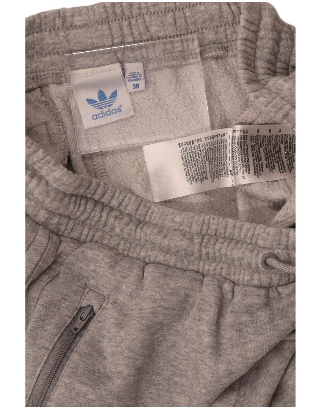 Adidas Dame træningsdragt Bukser Joggers EU 38 Medium Grey Bomuld