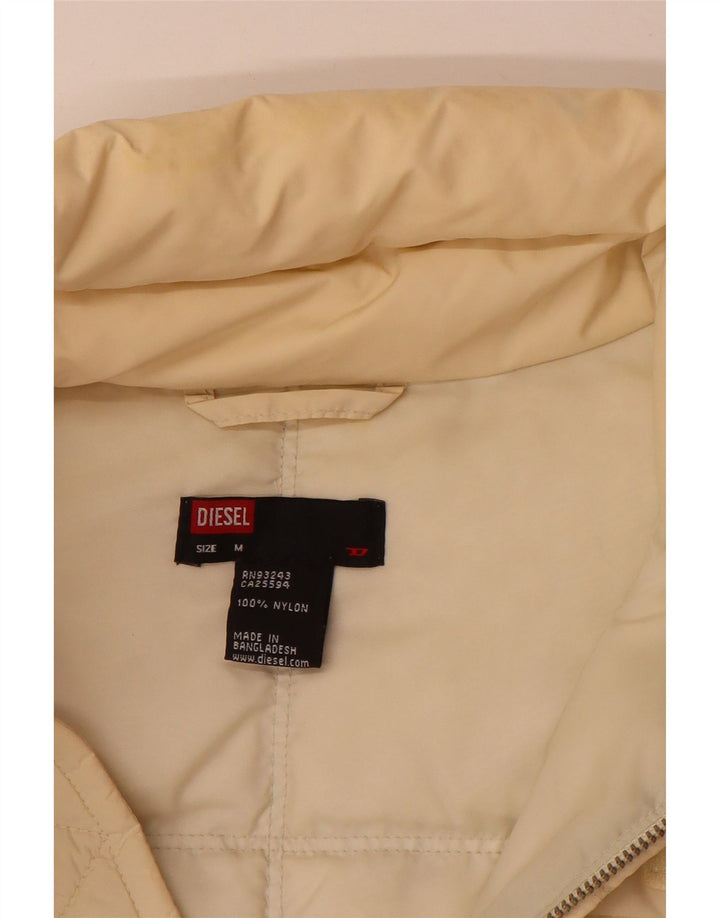 Diesel Polstret jakke til mænd UK 38 Medium Beige Polyamid