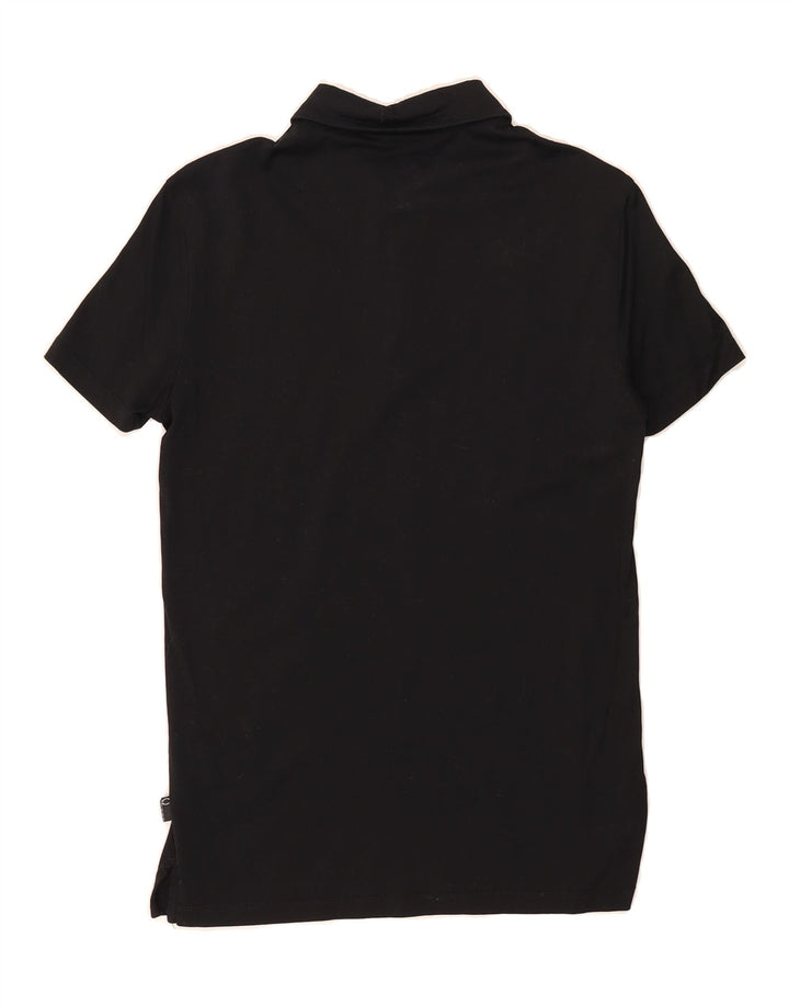 JUST CAVALLI Womens Polo Shirt IT 48 XL Black Cotton Vintage Just Cavalli and Second-Hand Just Cavalli from Messina Hembry 