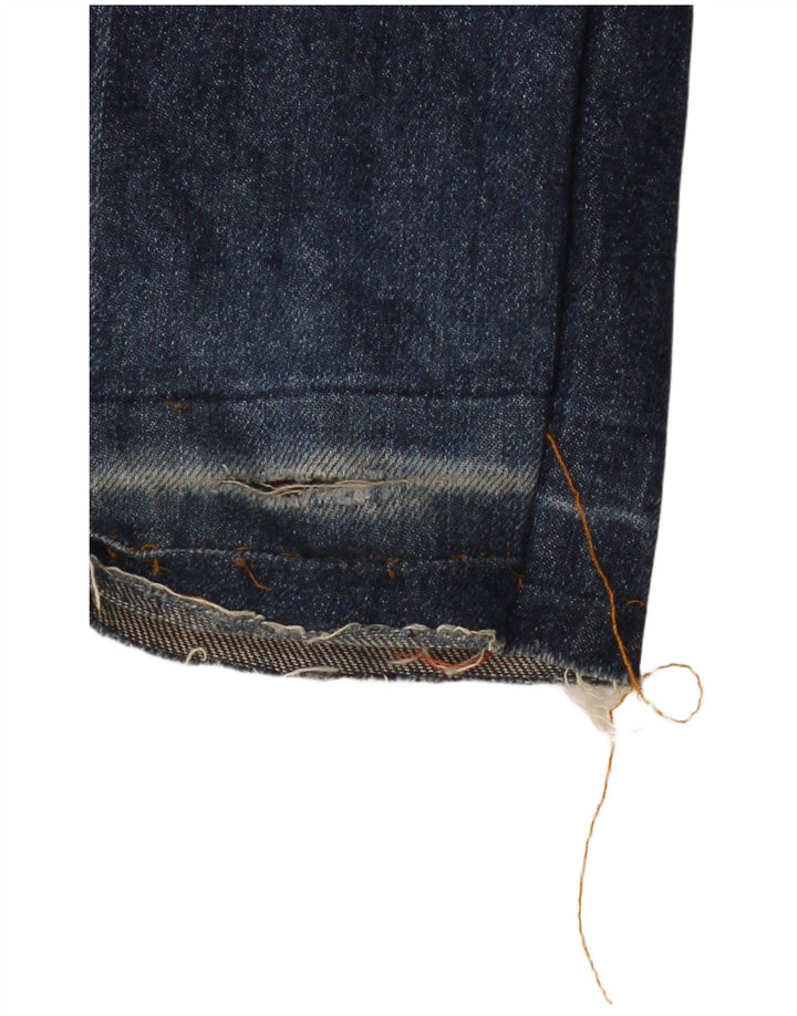 DOLCE & GABBANA Dame Tight Fit Lavtalje Bootcut Jeans W34 L30 Blå