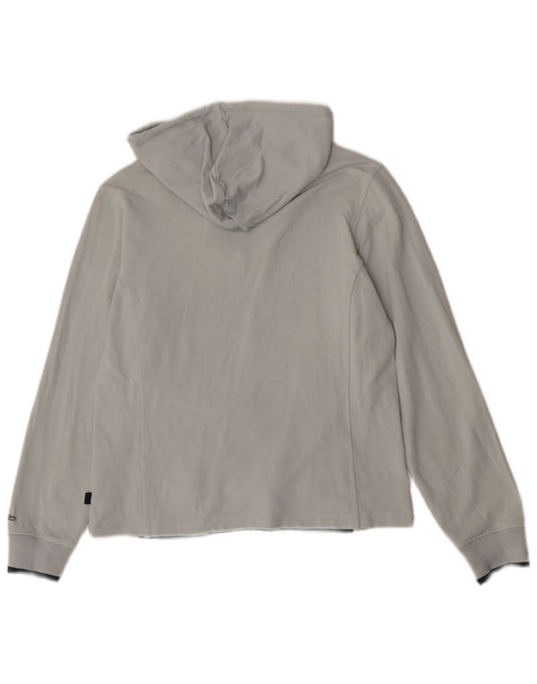 Asics Dame hættetrøje Jumper UK 10 Small Grey Cotton Sports