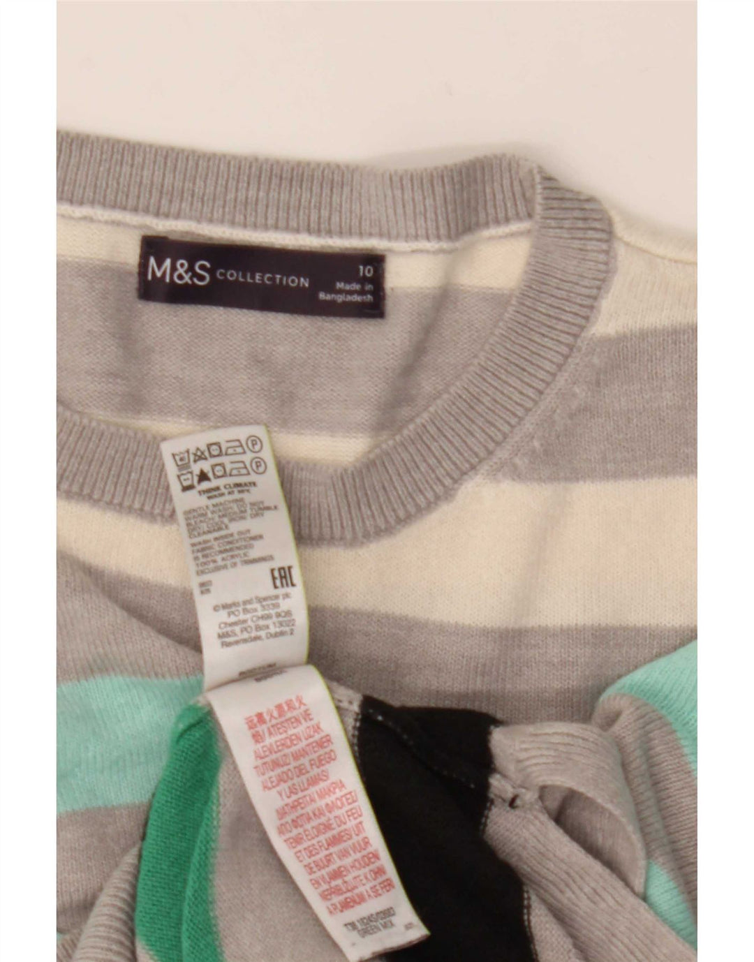 Marks & Spencer Dame sweater med rund hals DK 10 Small Multicolor