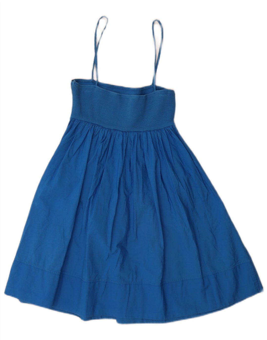 Zara Dame Sundress UK 8 Small Blue Cotton