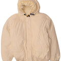 Woolrich Herre hættepolstret jakke UK 40 Large Off White Bomuld