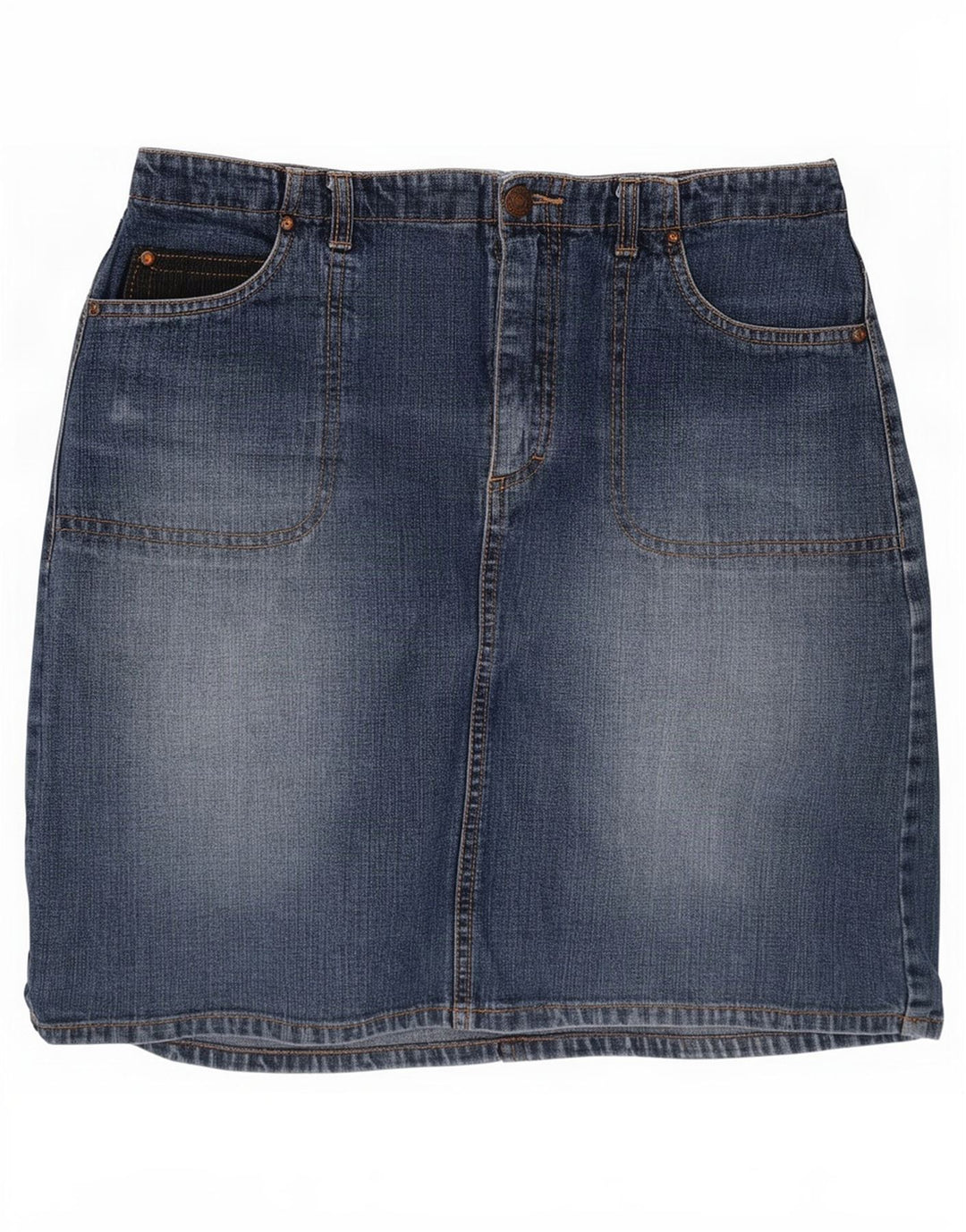 Esprit Dame Mini Denim Nederdel EU 36 Lille W26 Blå Bomuld