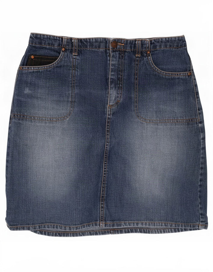 Esprit Dame Mini Denim Nederdel EU 36 Lille W26 Blå Bomuld