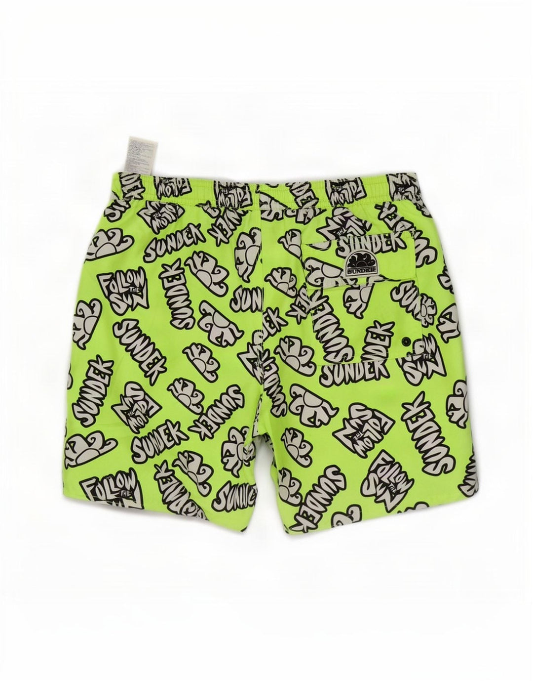 Sundek Herre Grafiske Badeshorts Medium Grøn Polyester