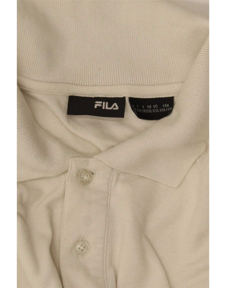 Fila Polo Shirt til mænd 2XL Hvid