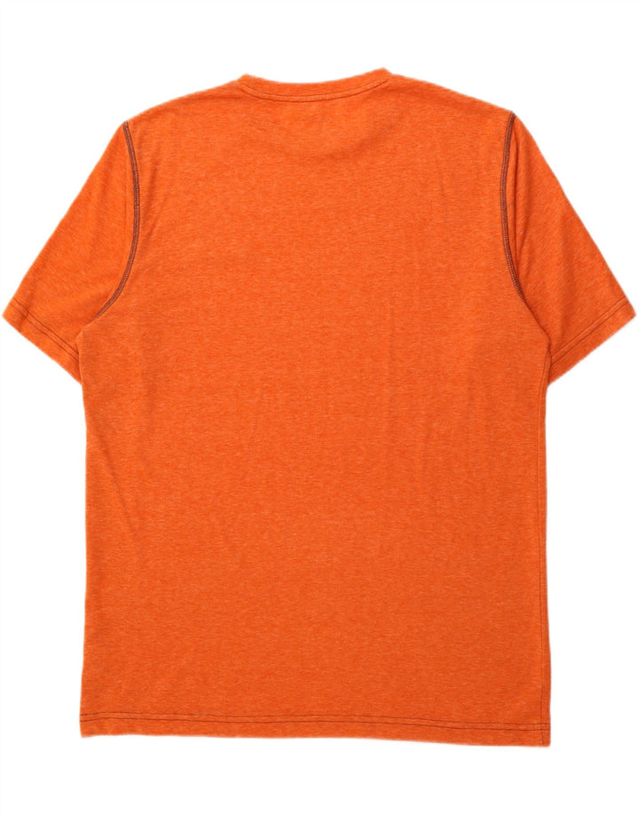 COLUMBIA Mens T-Shirt Top Medium Orange Cotton