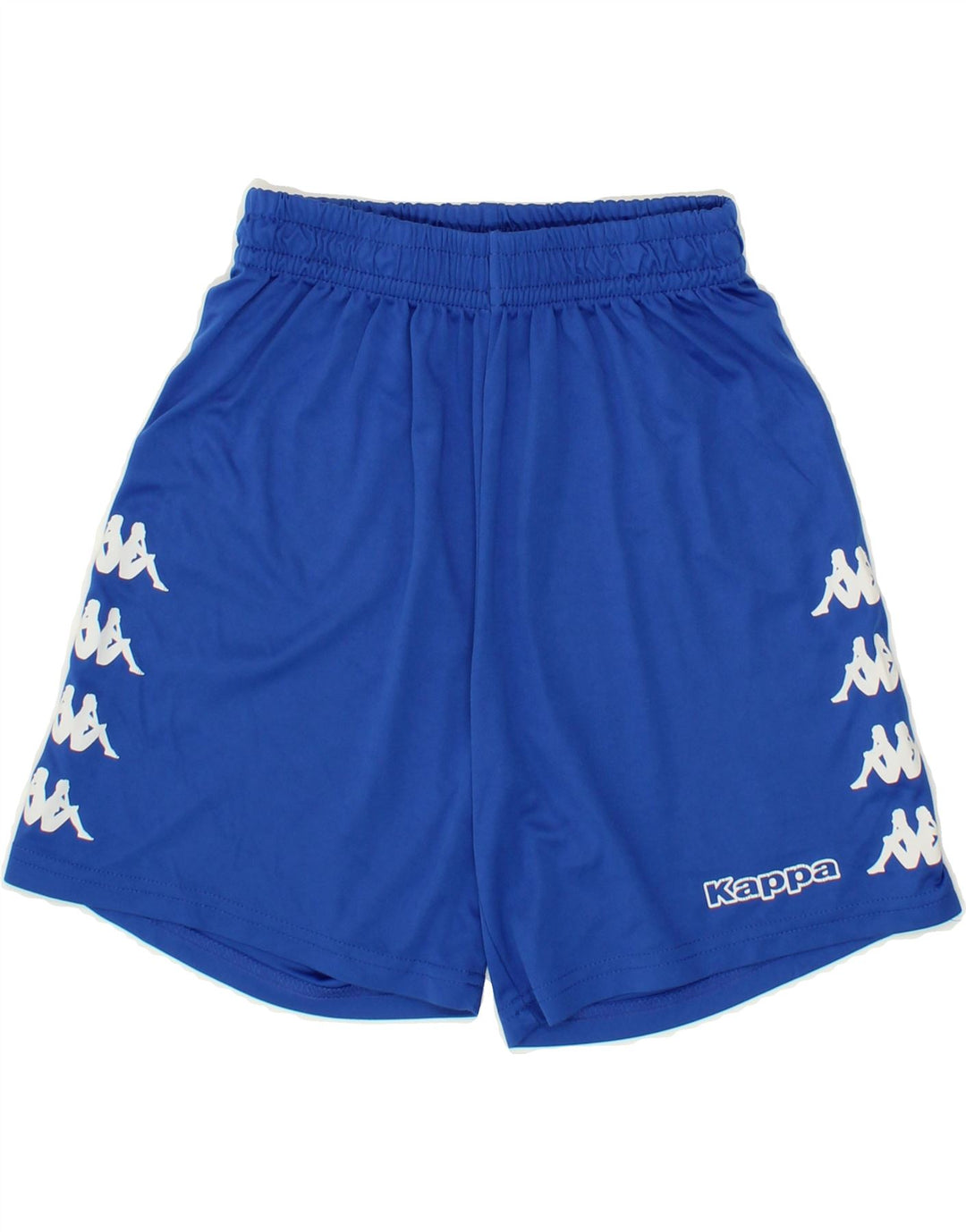 KAPPA Boys Graphic Sport Shorts 11-12 Years Blue Polyester Vintage Kappa and Second-Hand Kappa from Messina Hembry 