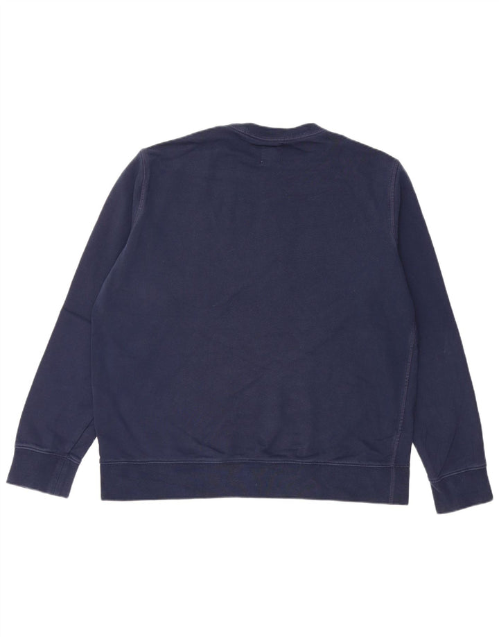 MARKS & SPENCER Sweatshirt til mænd XL Marineblå Bomuld