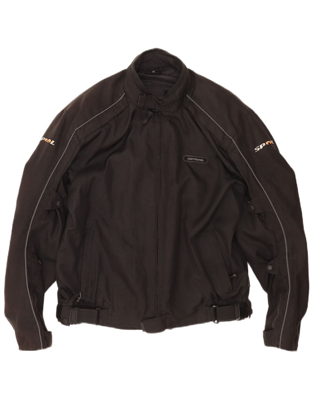 Spool Herre Racer Jacket UK 42 XL Sort Polyester