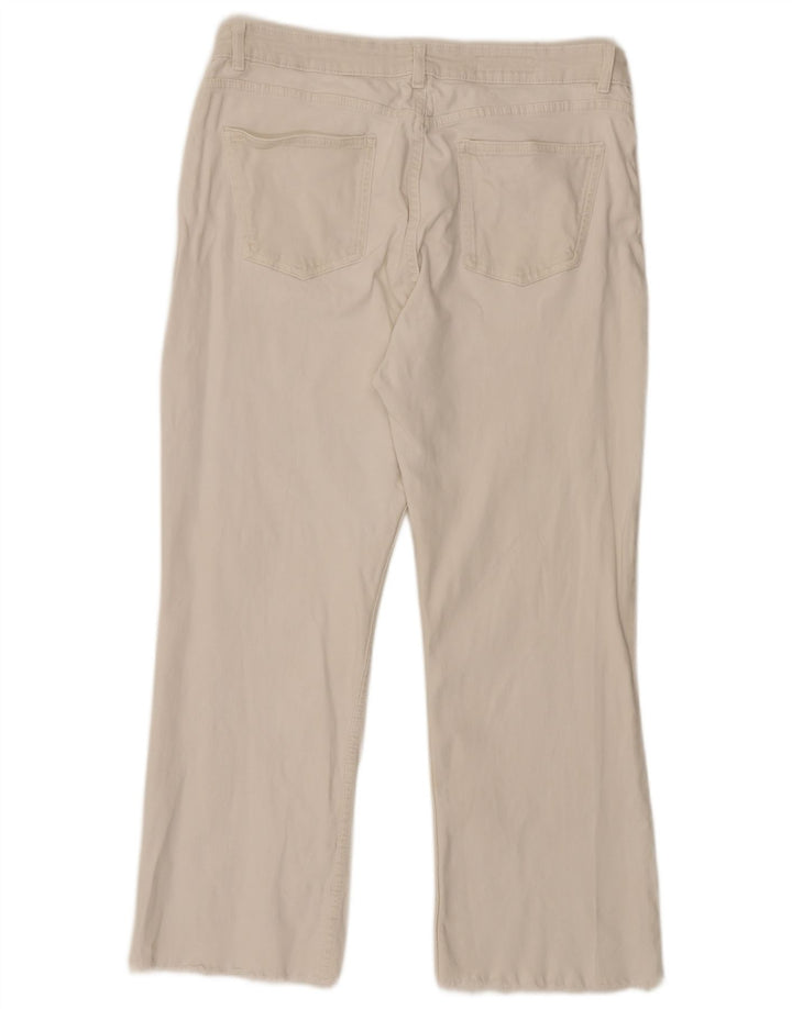 Zara Dame Straight Jeans EU 46 2XL W36 L26 Hvid