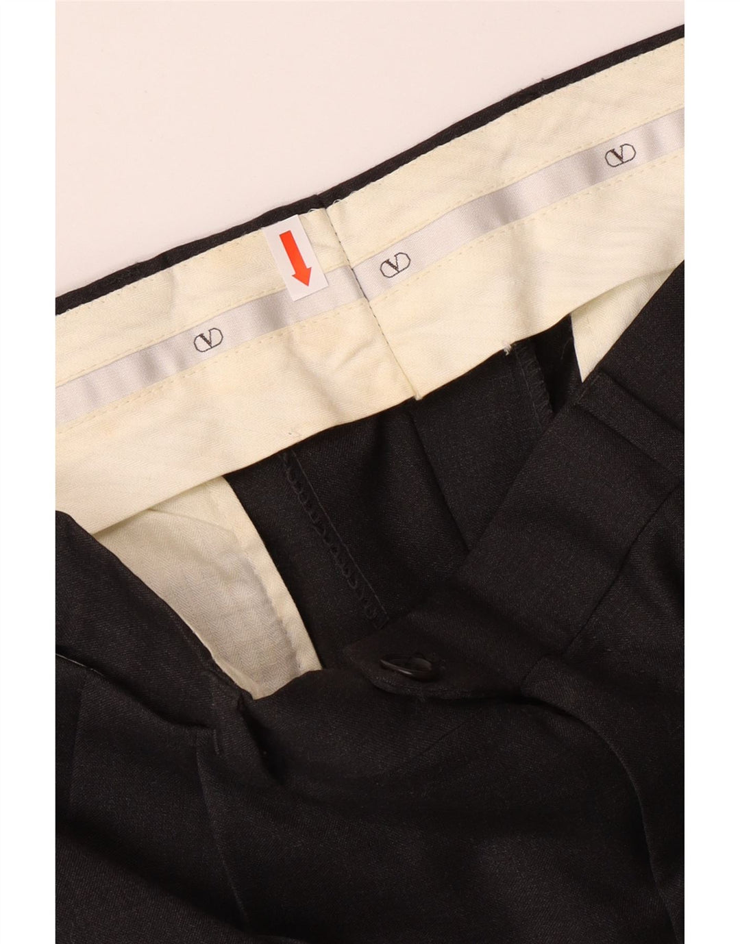 VALENTINO Herre dobbeltradet 2-delt jakkesæt IT 50 Large W34 L30 Grå