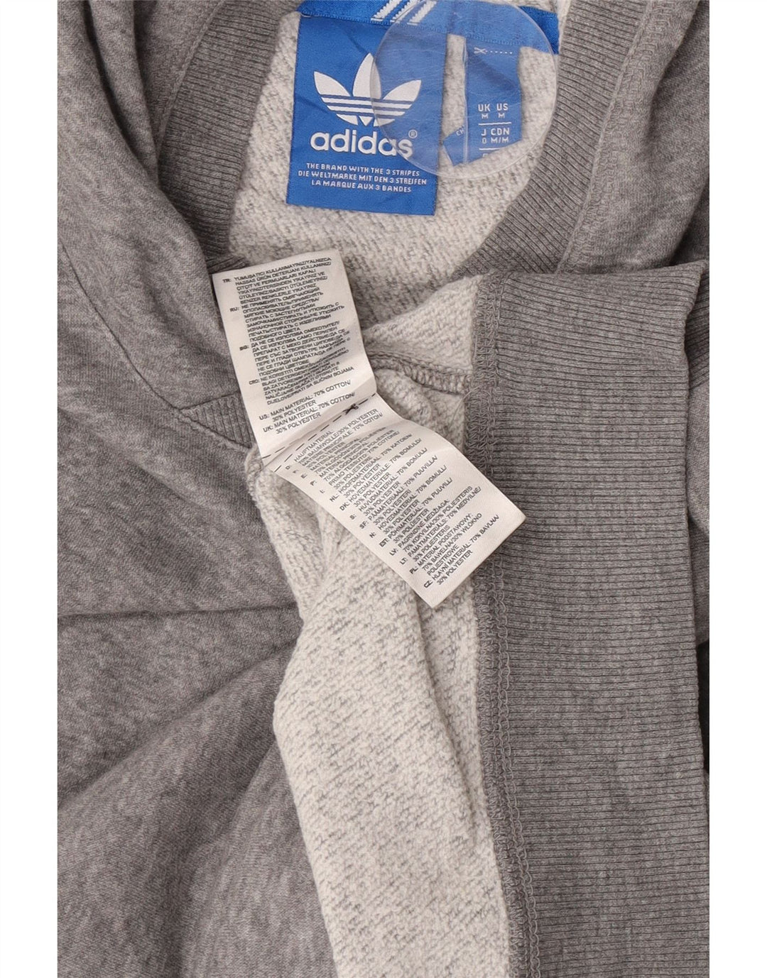 Adidas Herre hættetrøje Jumper Medium Grey Flecked Bomuld