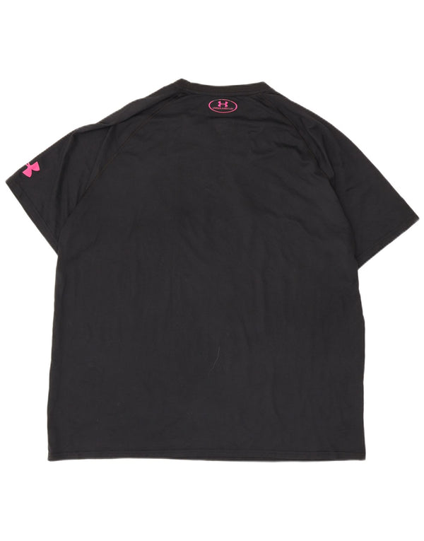Under Armour Herre Superman Loose Fit Grafisk T-Shirt Top XL Sort