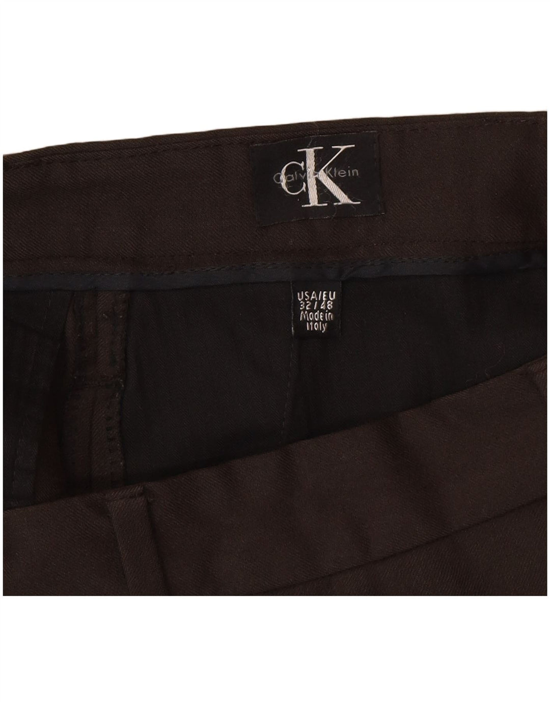 Calvin Klein bukser med lige jakkesæt til kvinder W32 L30 Brun