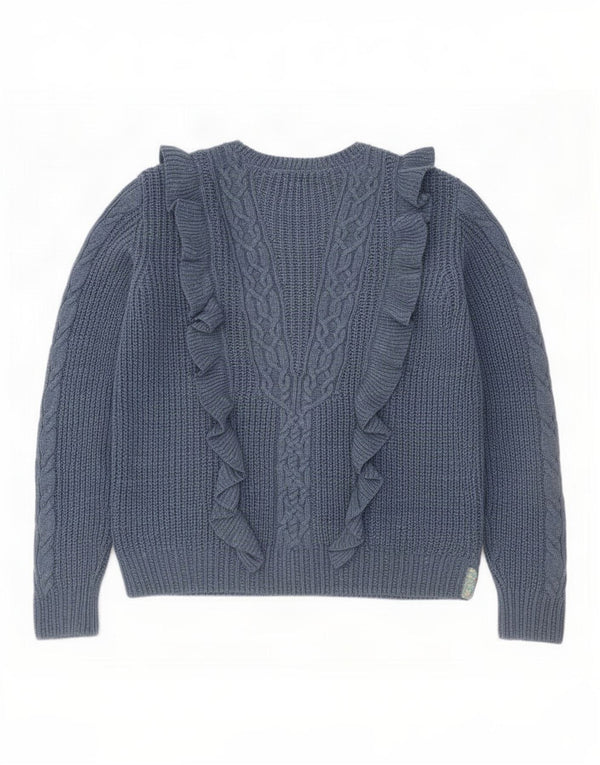 Polo Ralph Lauren Girls Boat Neck Jumper Sweater 15-16 Years XL Blue