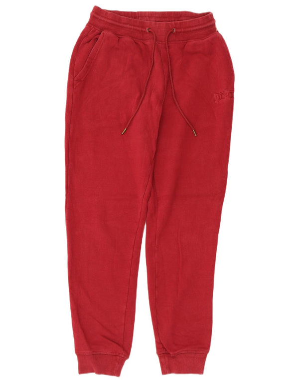 Hurley Dame træningsdragt Bukser Joggers UK 10 Small Red Bomuld