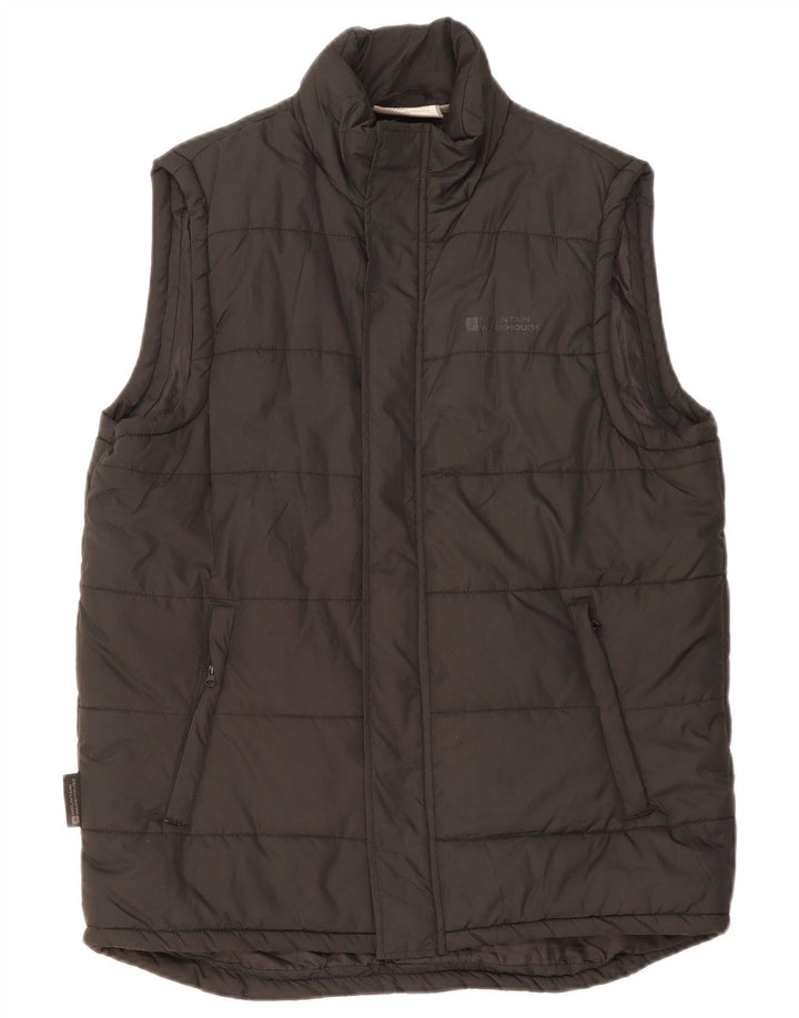 MOUNTAIN WAREHOUSE Herre Polstret Gilet UK 38 Medium Sort Polyester