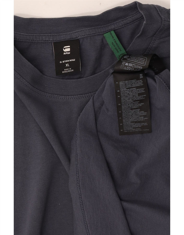 G-Star Herre T-Shirt Top XL Grå Bomuld