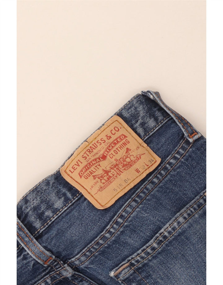 Levi's Dame 518 Bootcut Jeans W32 L34 Blå