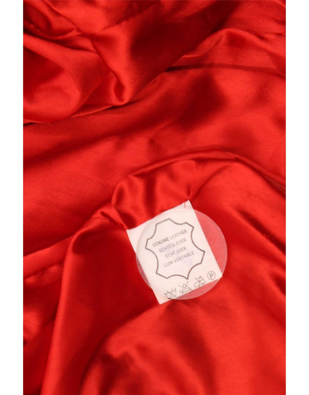 Vintage dame ruskindsjakke UK 14 Medium Orange Læder