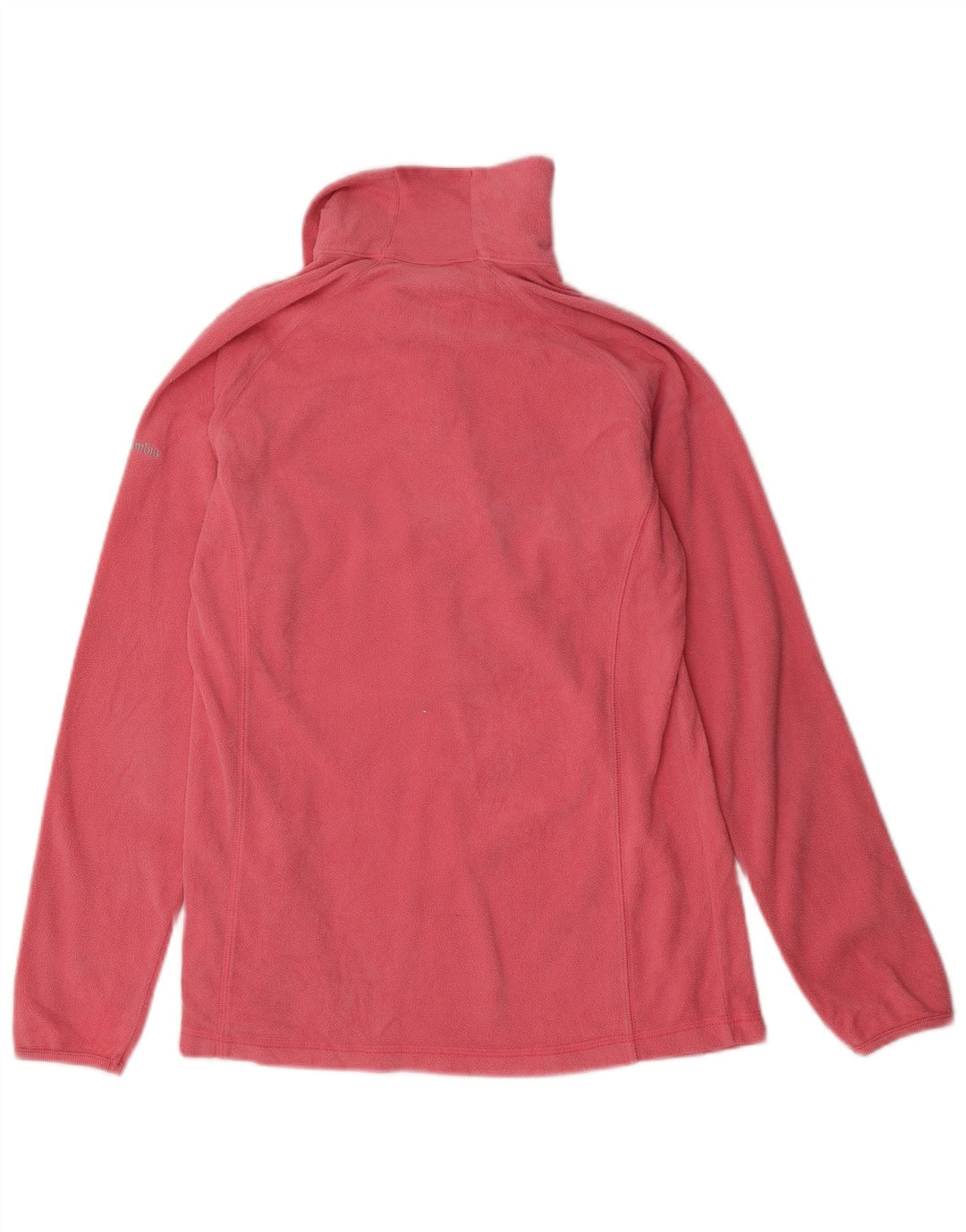 COLUMBIA Fleecetrøje med lynlås til kvinder UK 12 Medium Pink Polyester