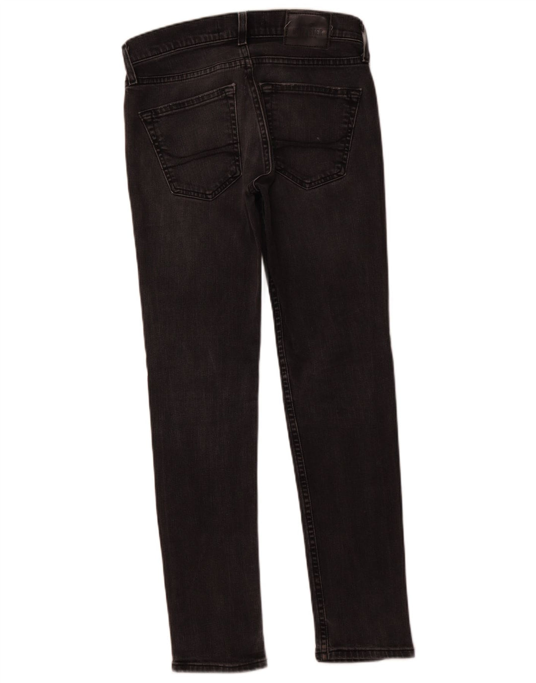 HOLLISTER Skinny Jeans til mænd W28 L30 Sort bomuld