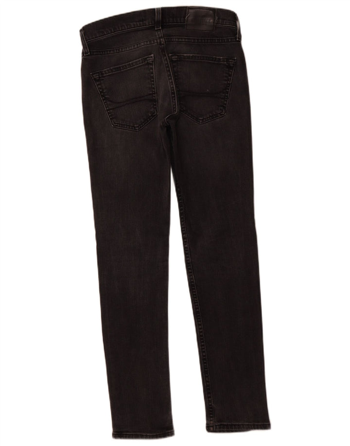 HOLLISTER Skinny Jeans til mænd W28 L30 Sort bomuld