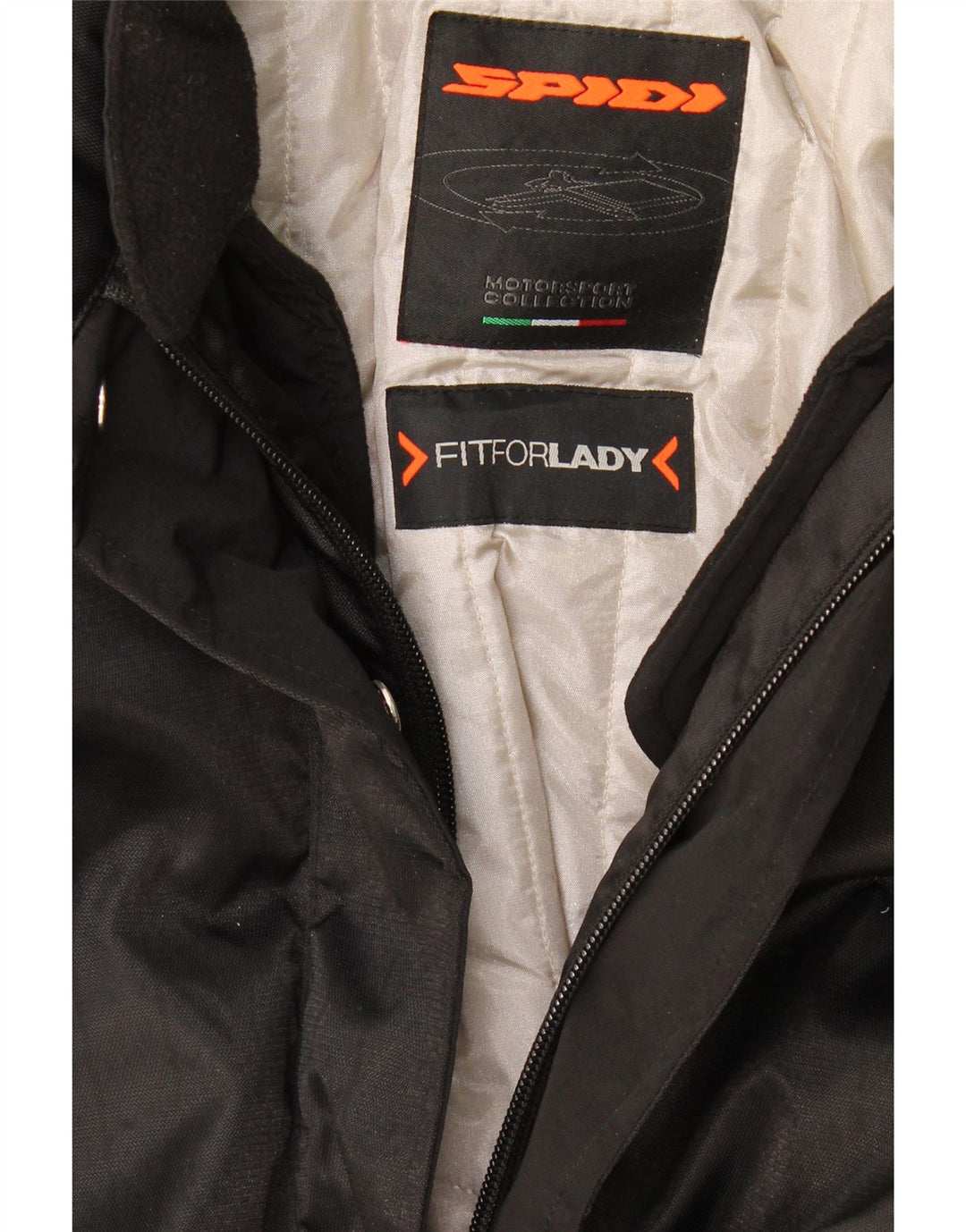 Spidi Dame Oversized Racer Jacket UK 10 Small Black Colourblock