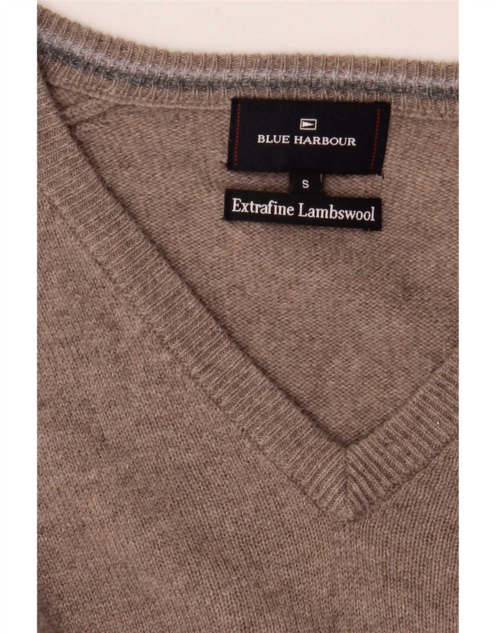 Marks & Spencer Herre Blue Harbor V-hals sweater lille grå