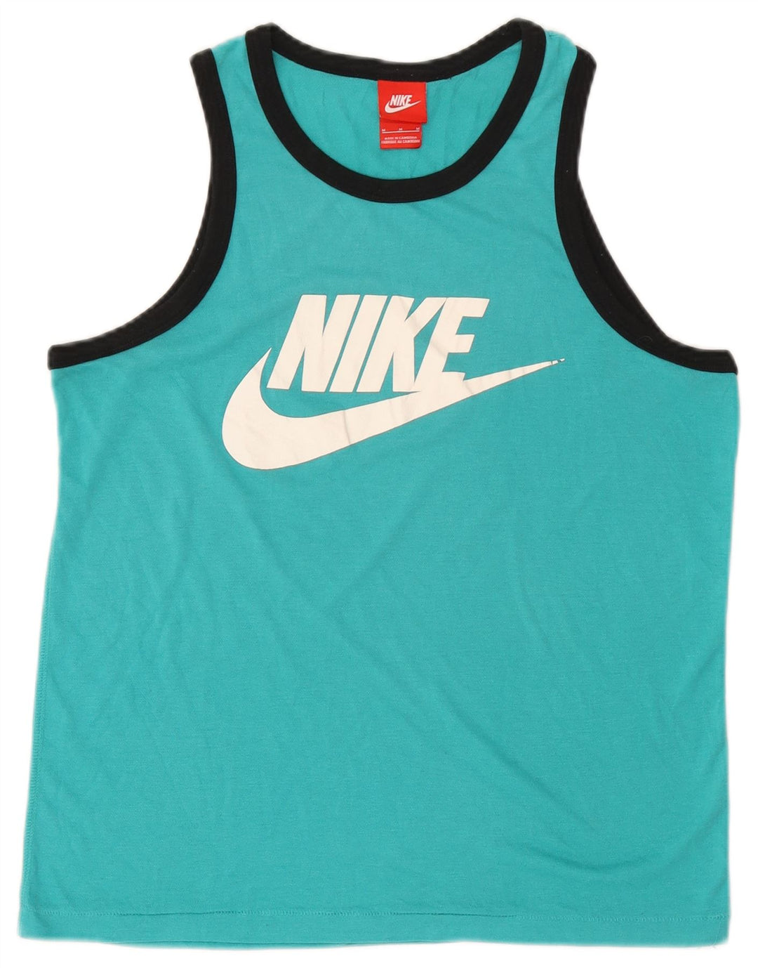 Nike Dame Grafisk Vest Top UK 14 Medium Blue