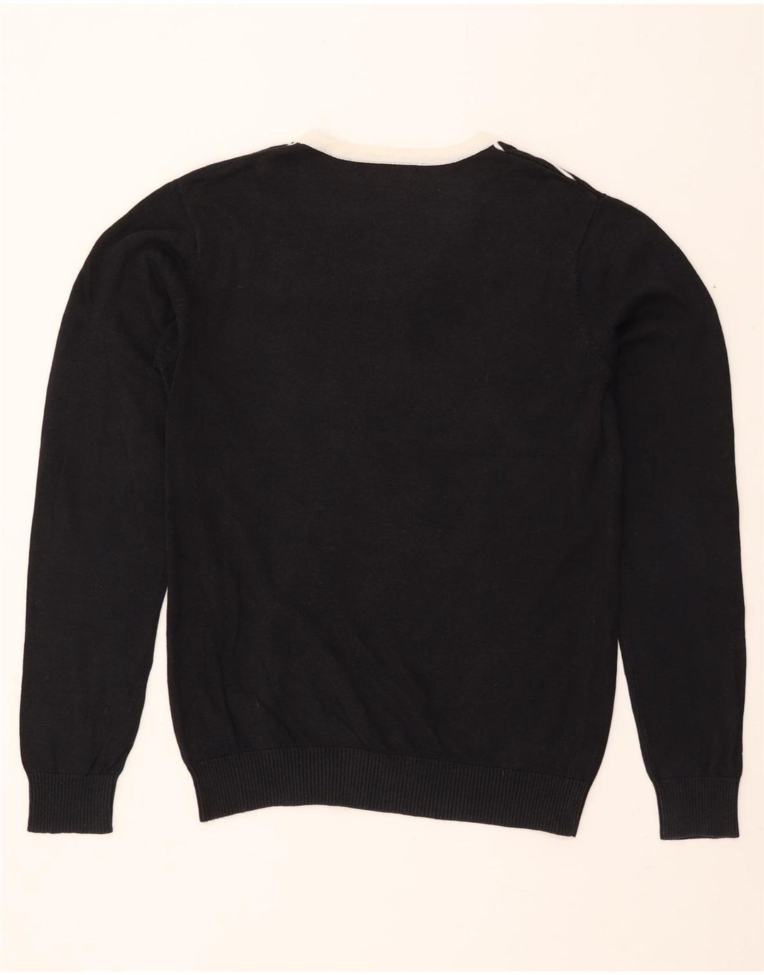 JACK & JONES Herre V-hals sweater Stor sort stribet