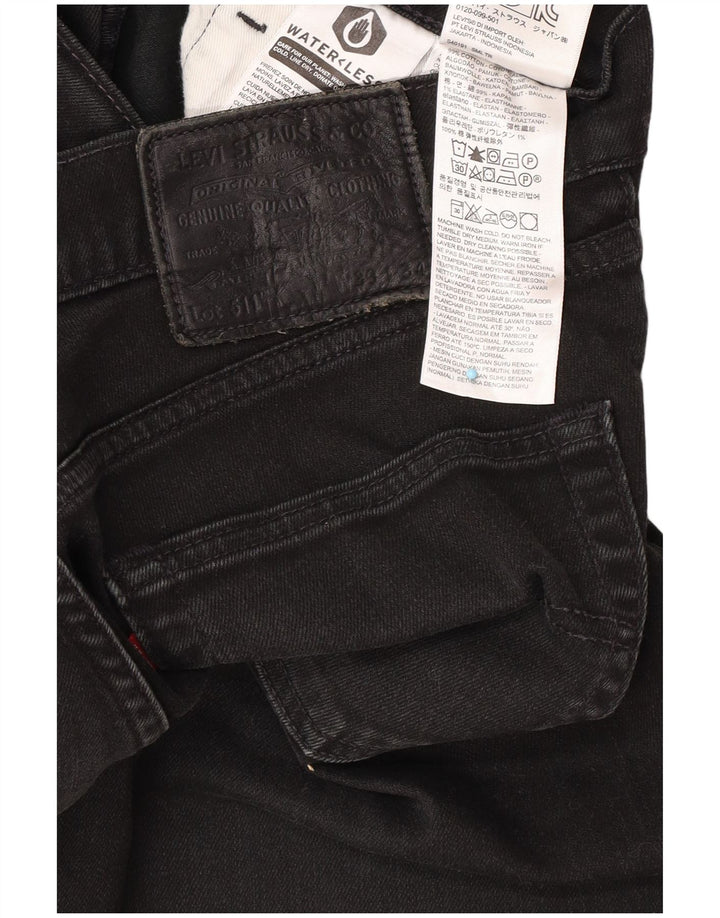 Levi's Herre 511 Slim Jeans W33 L27 Sort Bomuld