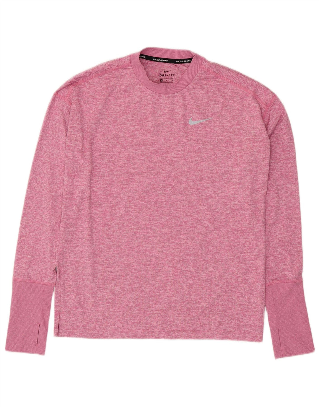 NIKE Herre Dri Fit Top Langærmet Lille Pink Flecked